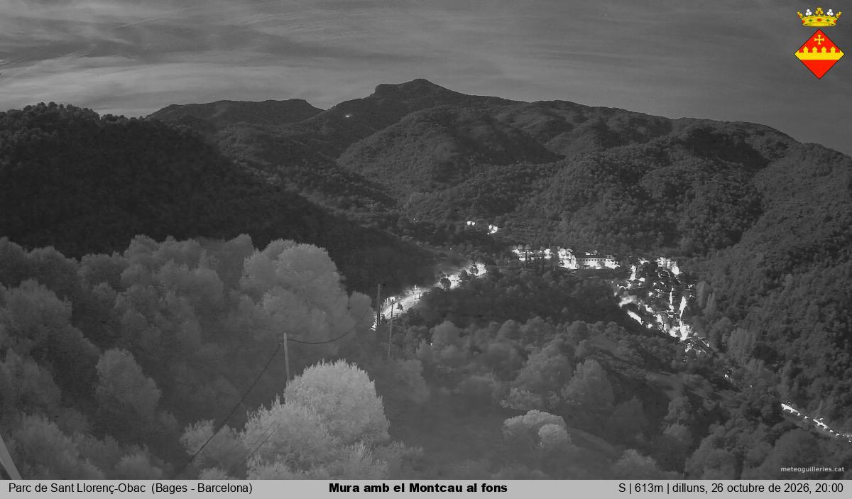Mura amb el Montcau al fons