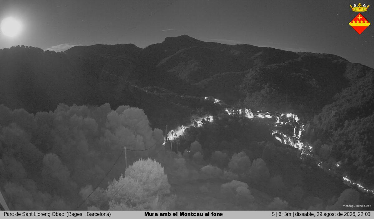 Mura amb el Montcau al fons